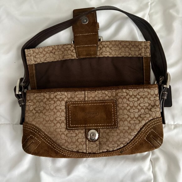 Vintage Coach 3628 Soho Brown Signature C Canvas w/Suede Leather Trim - Picture 7 of 15